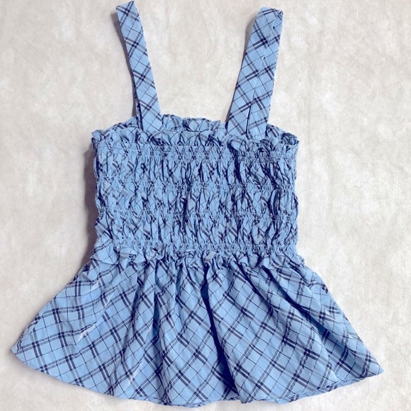 Jcrew Smocked tank in textured plaid Size S - Picture 4 of 8